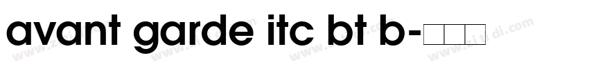 avant garde itc bt b字体转换